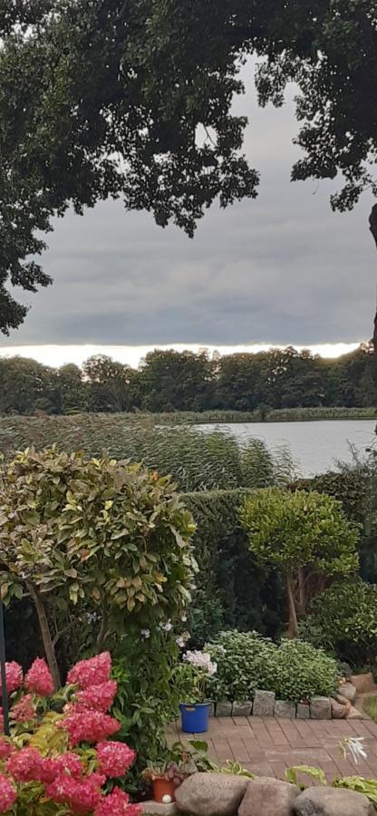 Bungalow Idylle Am See Neuruppin Bagian luar foto