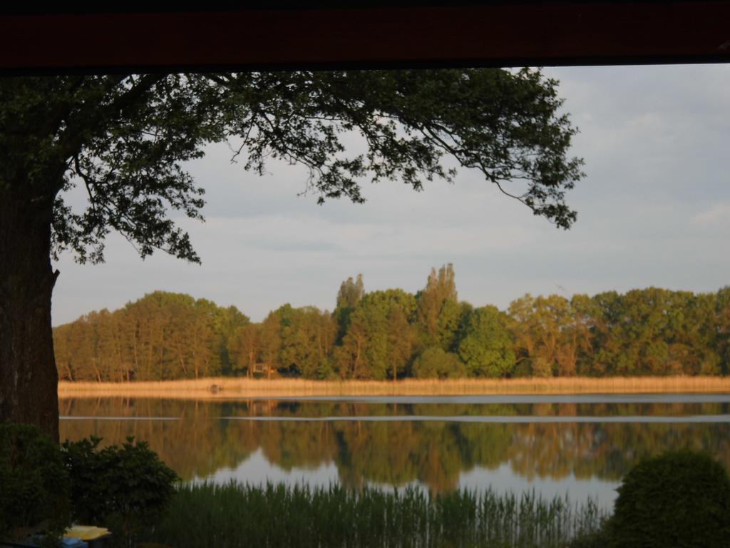Bungalow Idylle Am See Neuruppin Bagian luar foto
